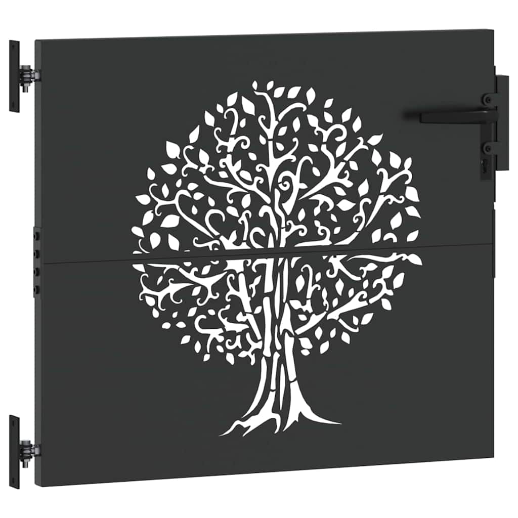 Zahradní brána, Zahradní brána 85x75 cm Corten ocel s designem stromu
