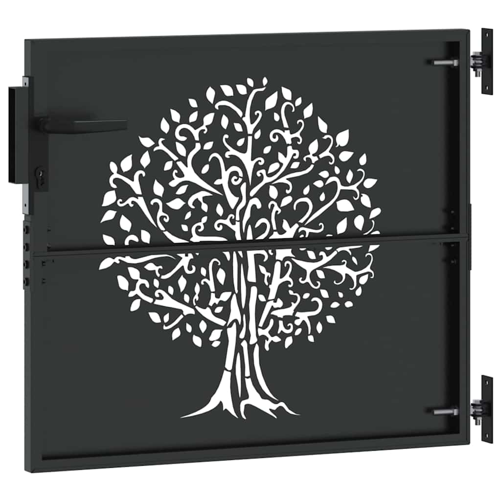 Zahradní brána, Zahradní brána 85x75 cm Corten ocel s designem stromu