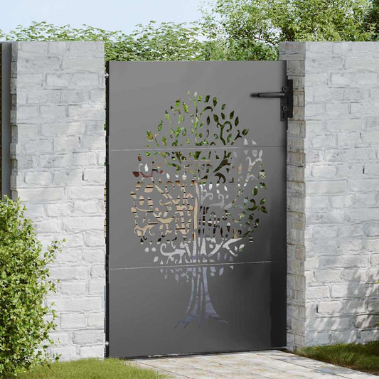 Zahradní brána, Zahradní brána 85x75 cm Corten ocel s designem stromu