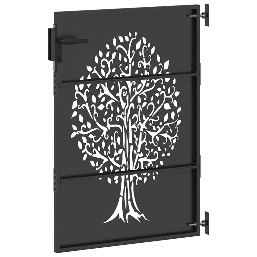 Zahradní brána, Zahradní brána 85x75 cm Corten ocel s designem stromu