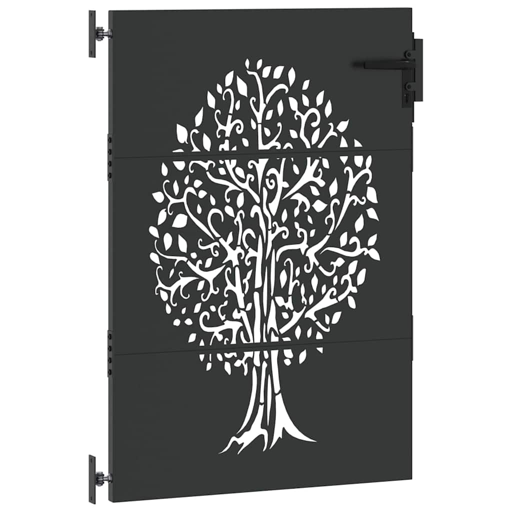 Zahradní brána, Zahradní brána 85x75 cm Corten ocel s designem stromu