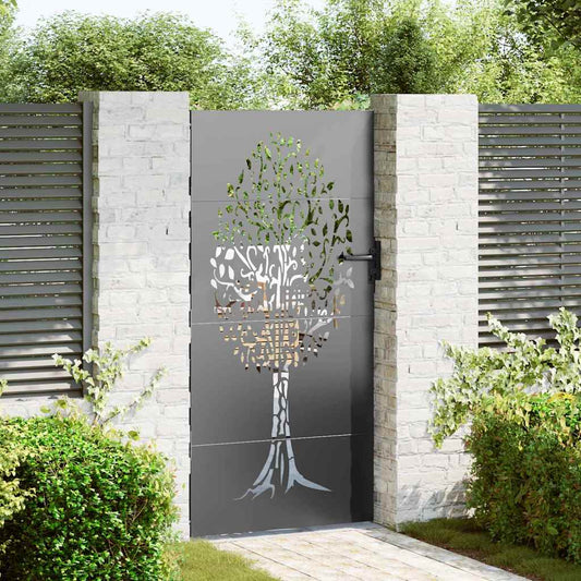 Zahradní brána, Zahradní brána 85x75 cm Corten ocel s designem stromu