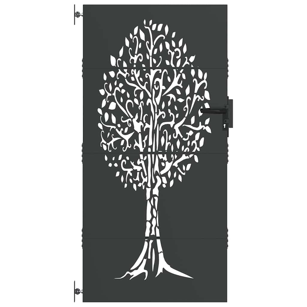 Zahradní brána, Zahradní brána 85x75 cm Corten ocel s designem stromu