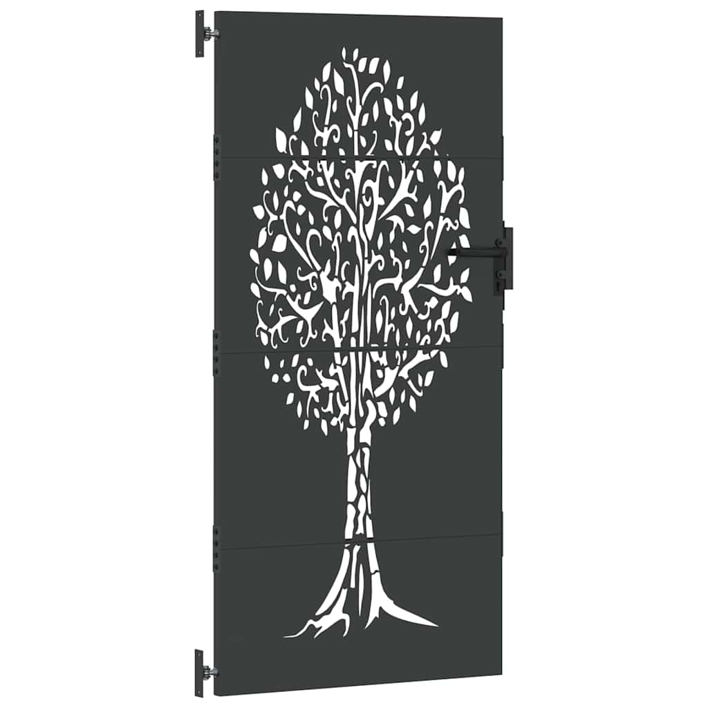 Zahradní brána, Zahradní brána 85x75 cm Corten ocel s designem stromu