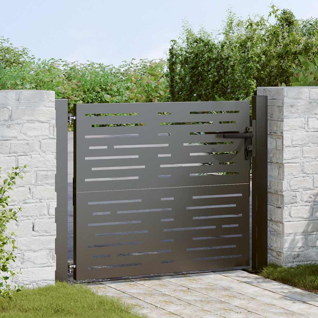 Zahradní brána, Zahradní Brána 105x75 cm Corten Ocel Čtvercový Design