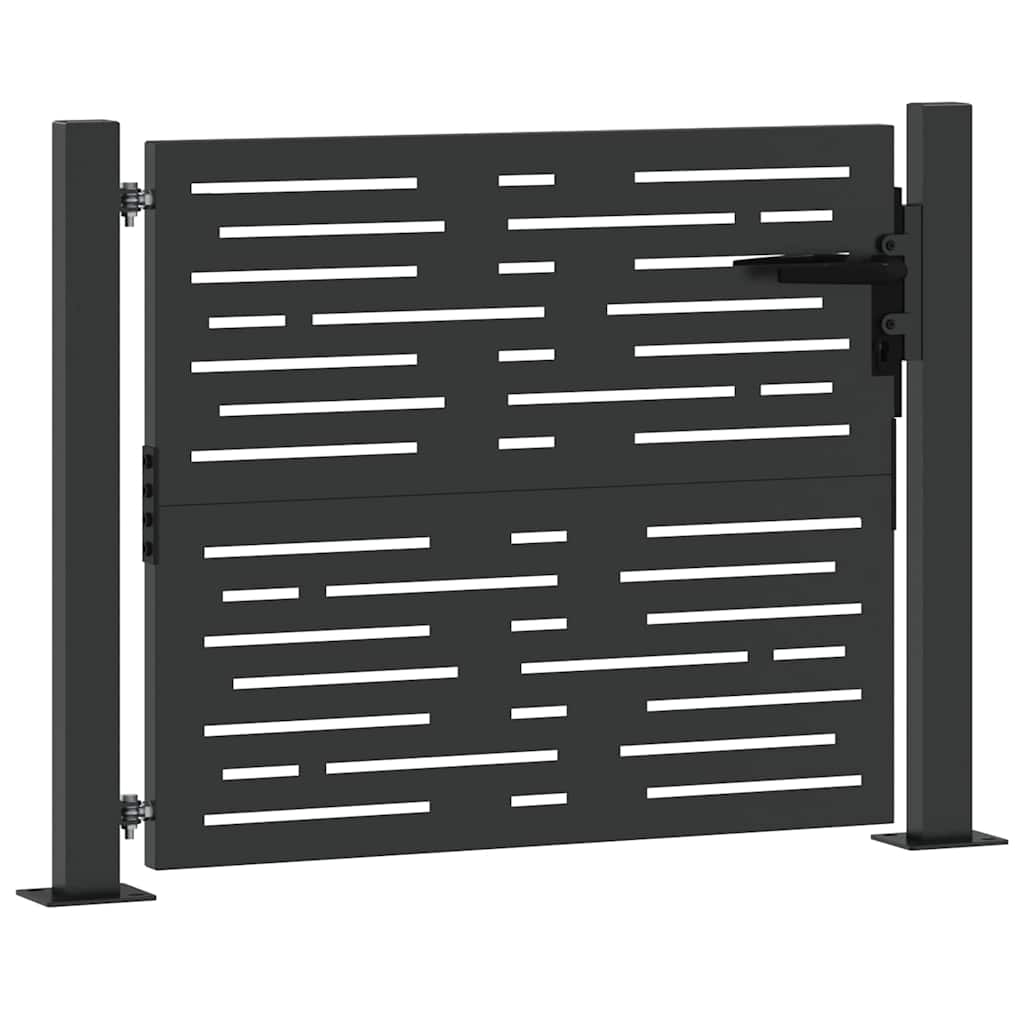 Zahradní brána, Zahradní Brána 105x75 cm Corten Ocel Čtvercový Design
