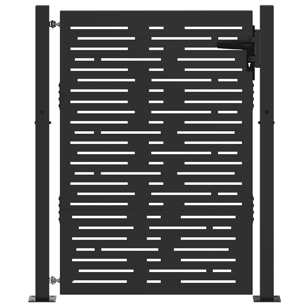 Zahradní brána, Zahradní Brána 105x75 cm Corten Ocel Čtvercový Design