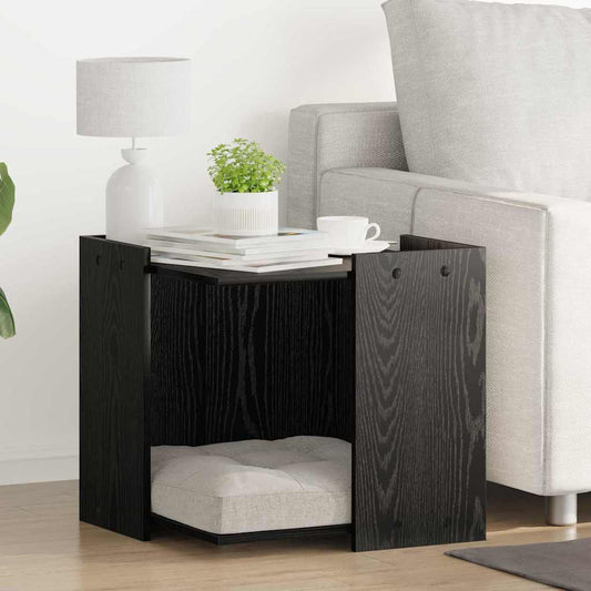 Enclosure pro kočičí záchod Černý dub 53 x 53 x 51 cm