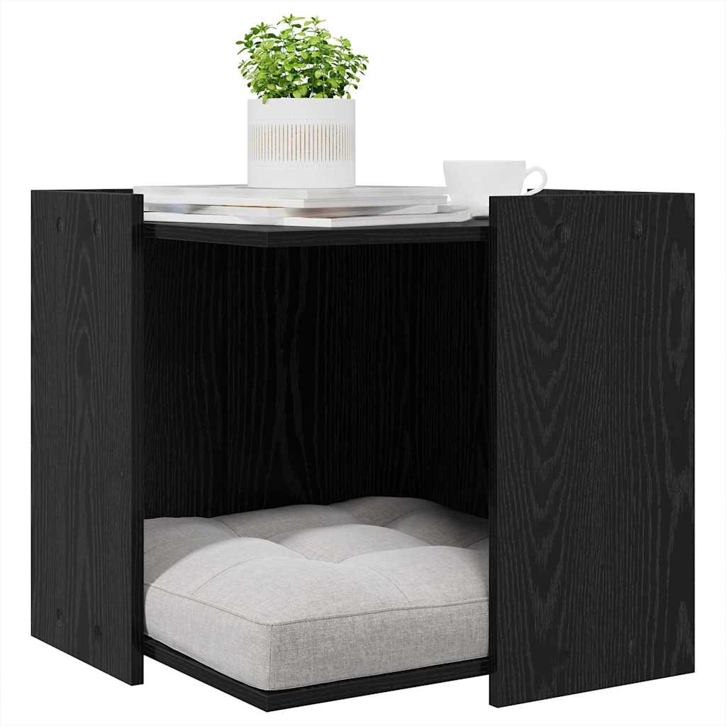 Enclosure pro kočičí záchod Černý dub 53 x 53 x 51 cm