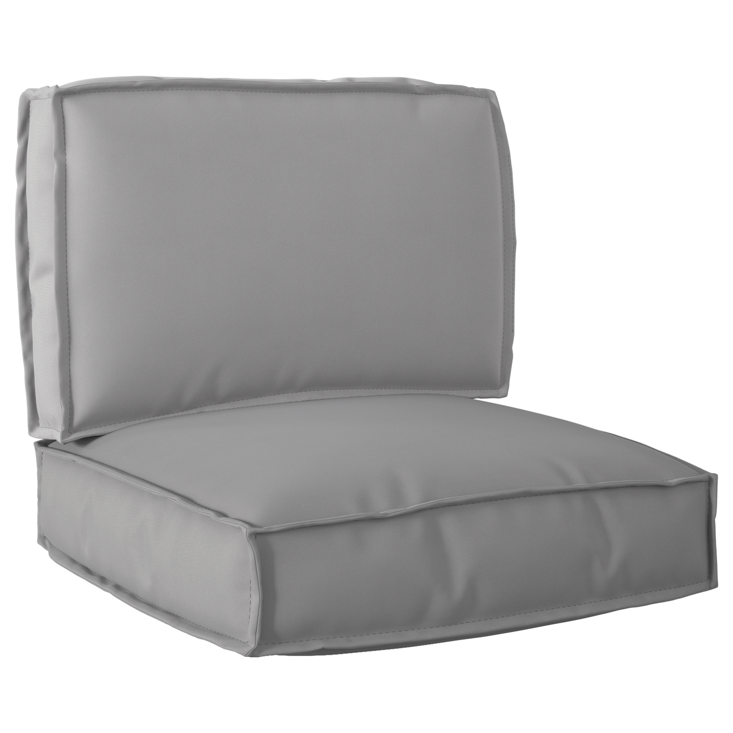 Sada polštářů na paletu 2 pcs Šedá 60 x 60 x 12 cm