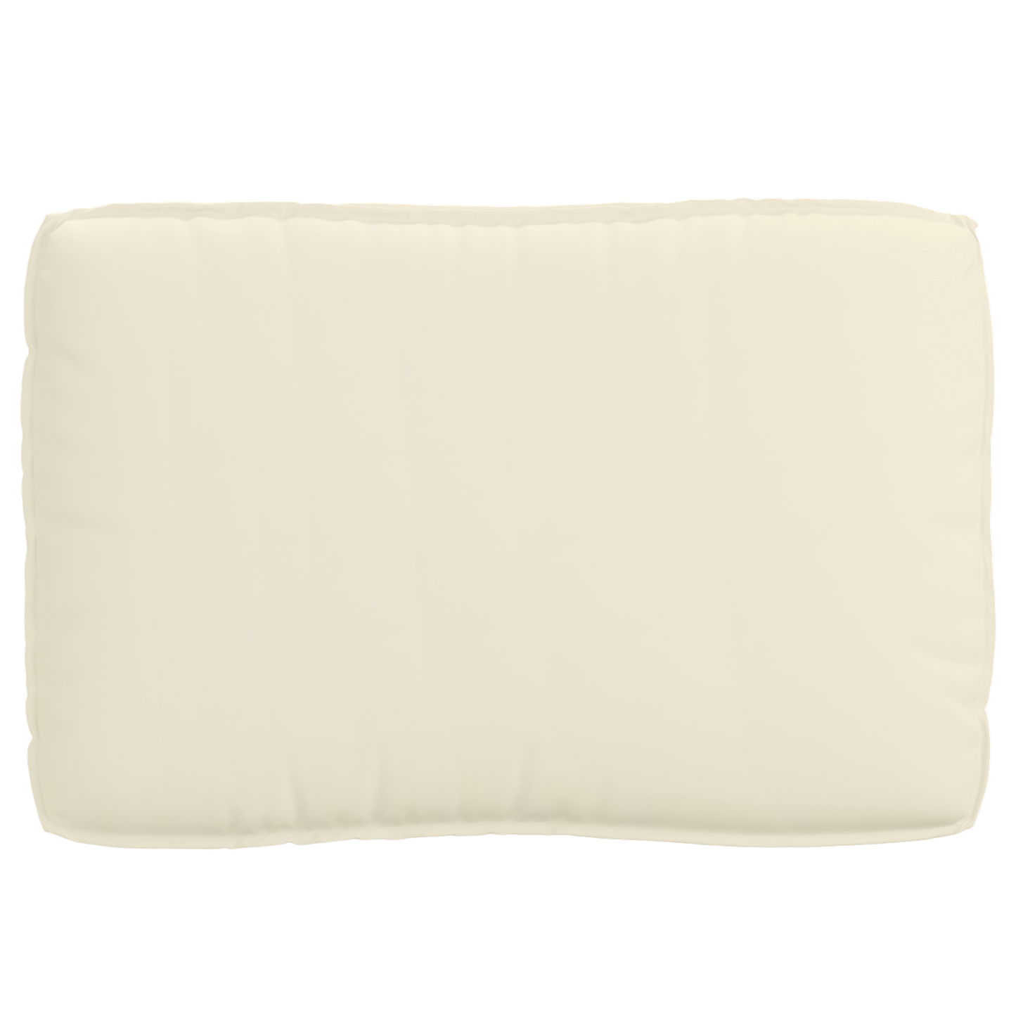 Sada polštářů na paletu 2 pcs Krémová 120 x 80 x 12 cm