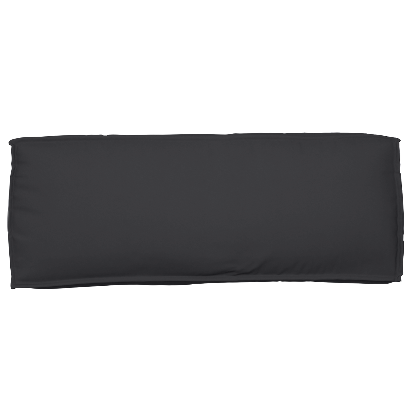 Sada polštářů na paletu 2 pcs Černá 120 x 80 x 12 cm