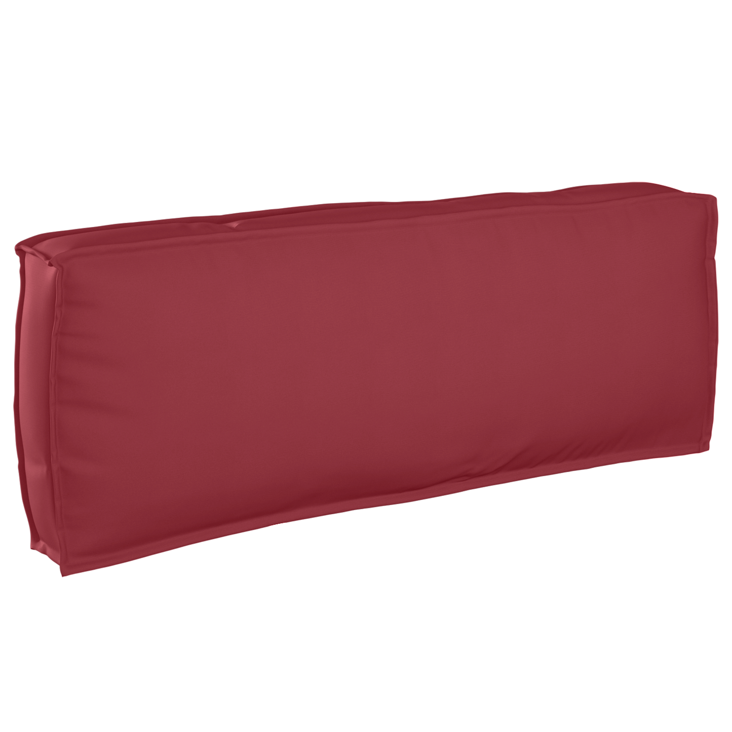 Sada polštářů na paletu 2 pcs vínová červená 120 x 80 x 12 cm