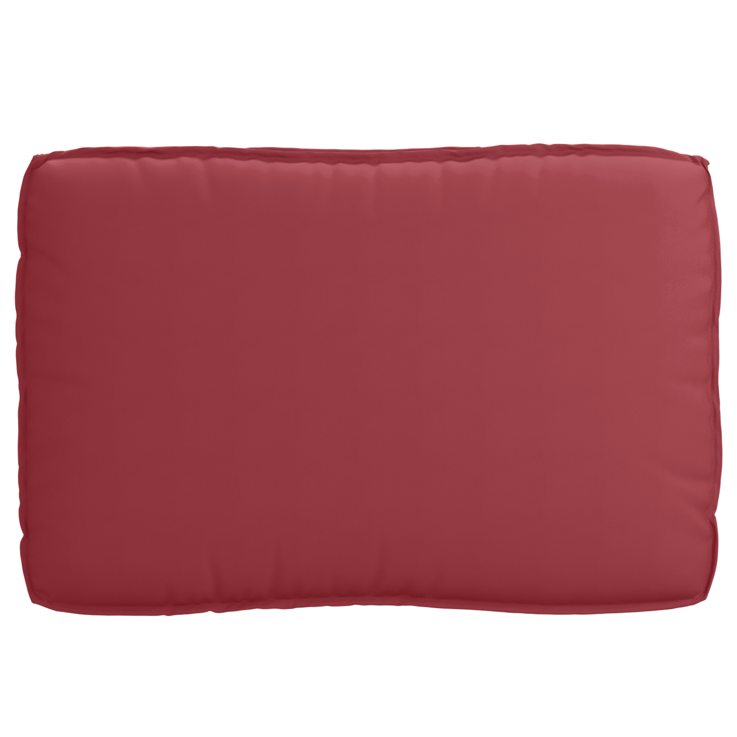 Sada polštářů na paletu 2 pcs vínová červená 120 x 80 x 12 cm