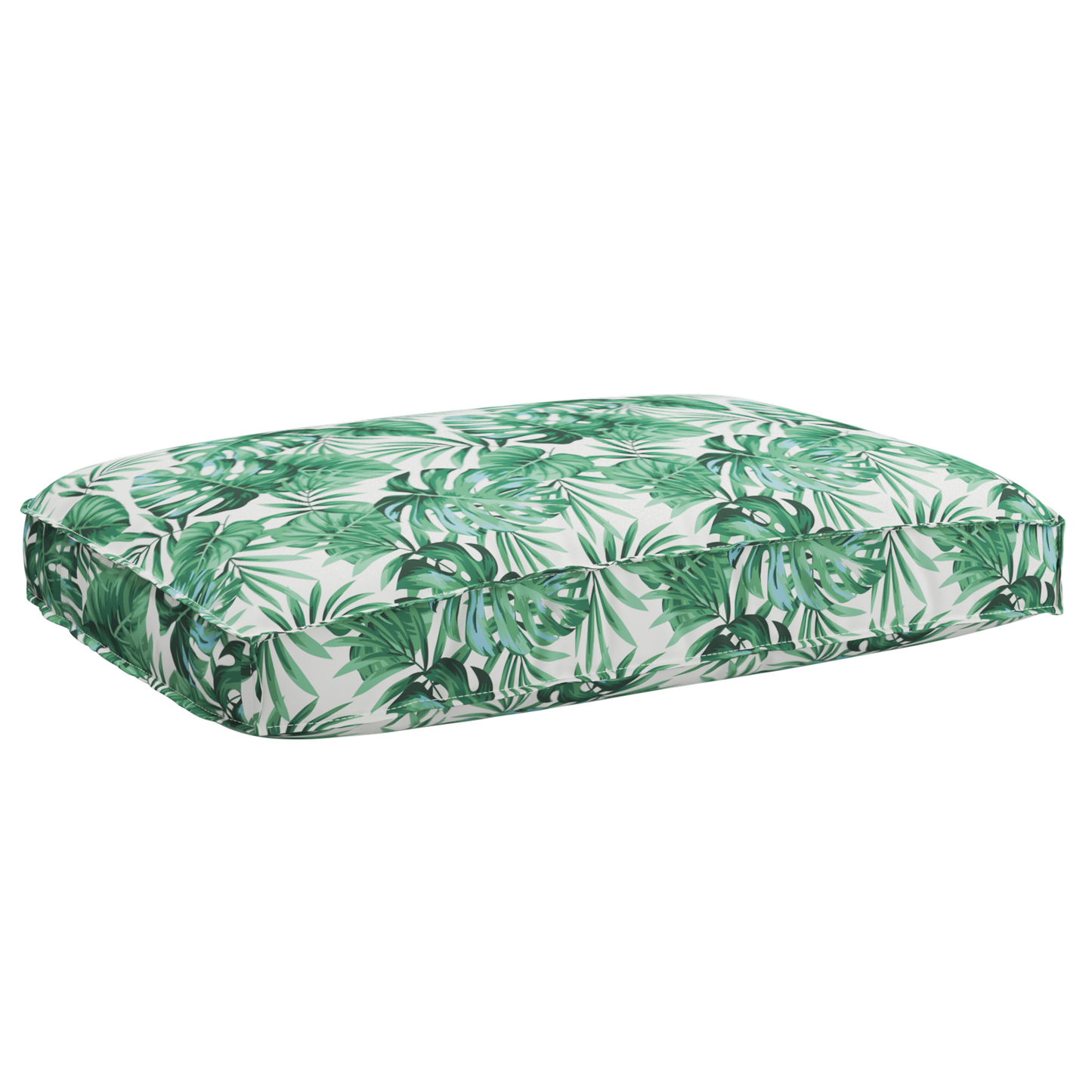 Sada polštářů na paletu 3 pcs Vzor listí 120 x 80 x 12 cm