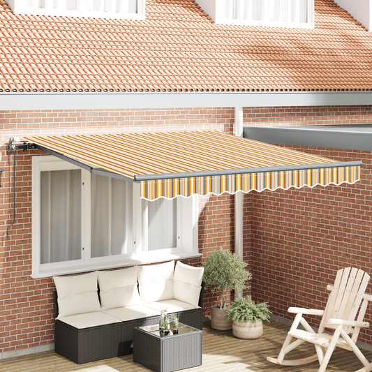 Budsorovatelné zastřešení Vícebarevný 350 x 250 cm textil