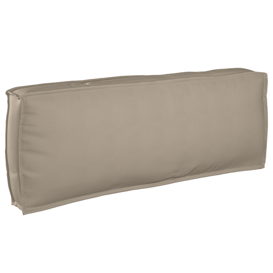 Polstr na paletové opěradlo s polštářem Taupe 120 x 40 x 12 cm