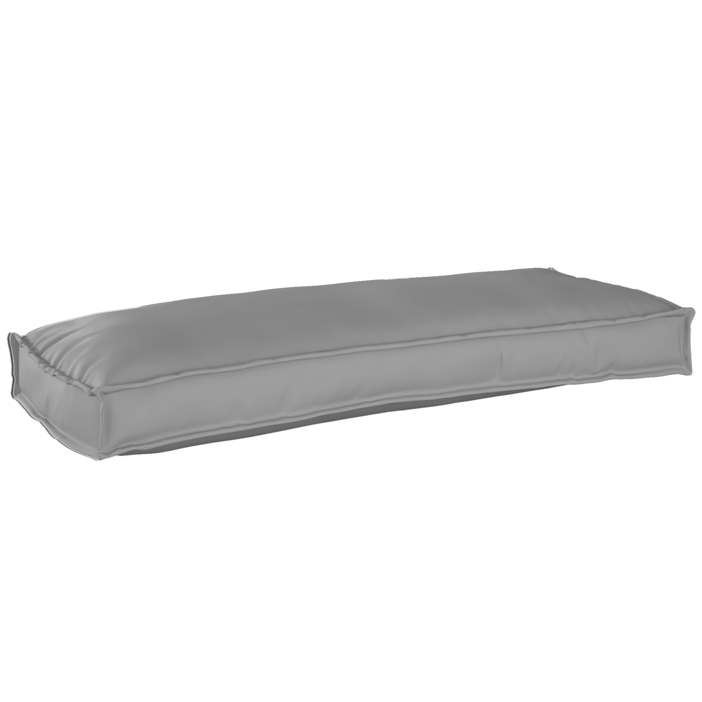 Sada polštářů na paletu 2 pcs Šedá 100 x 40 x 8 cm