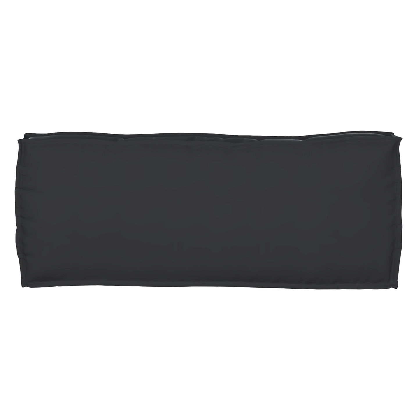 Sada polštářů na paletu 2 pcs Černá 100 x 40 x 8 cm