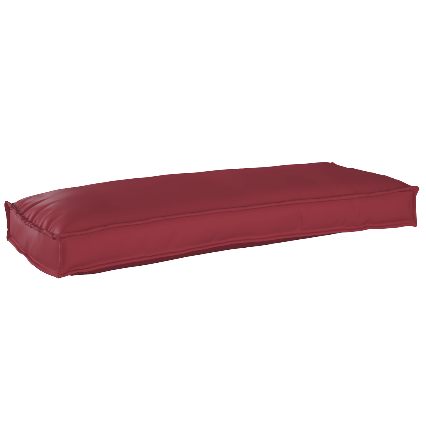 Sada polštářů na paletu 2 pcs vínová červená 100 x 40 x 8 cm