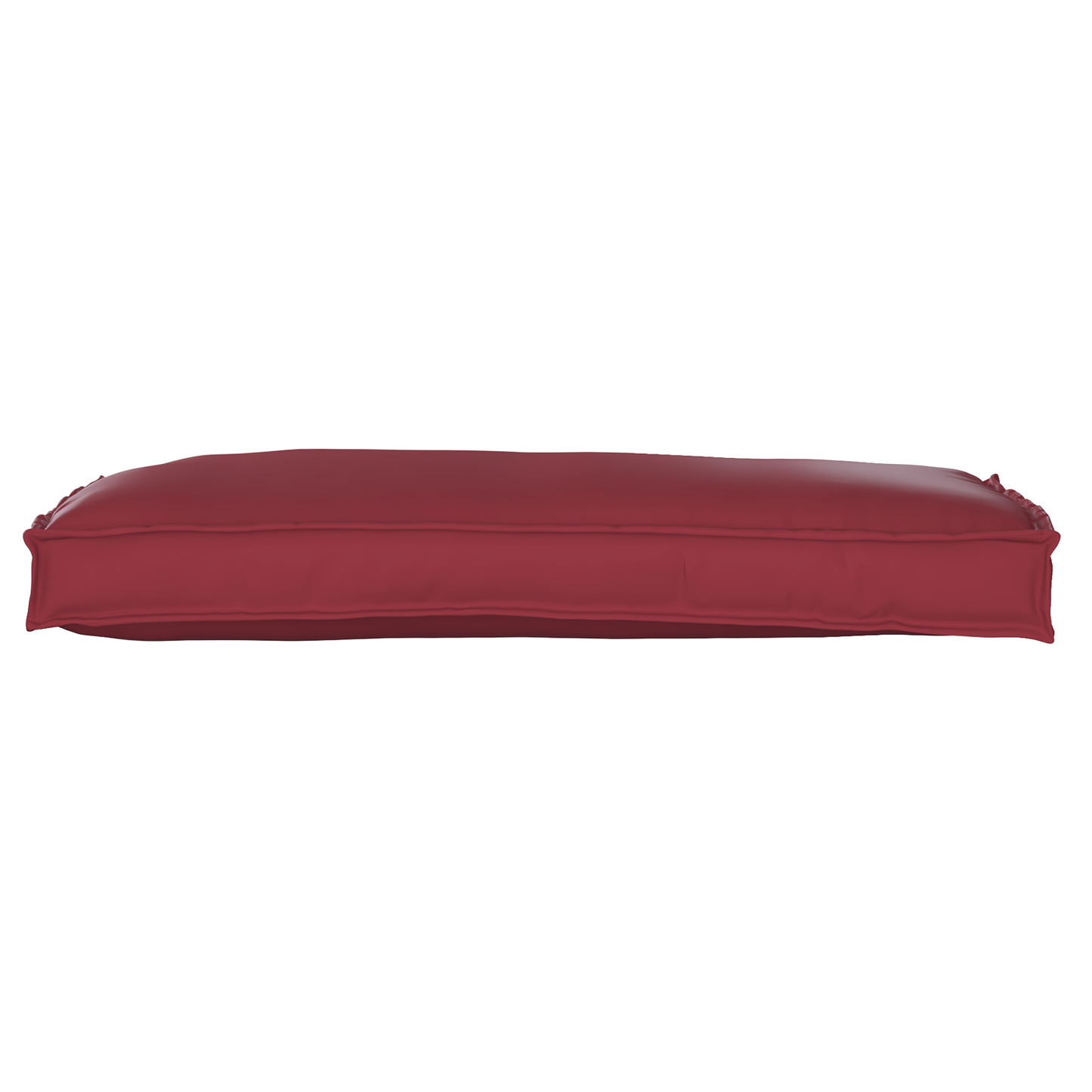 Sada polštářů na paletu 2 pcs vínová červená 100 x 40 x 8 cm