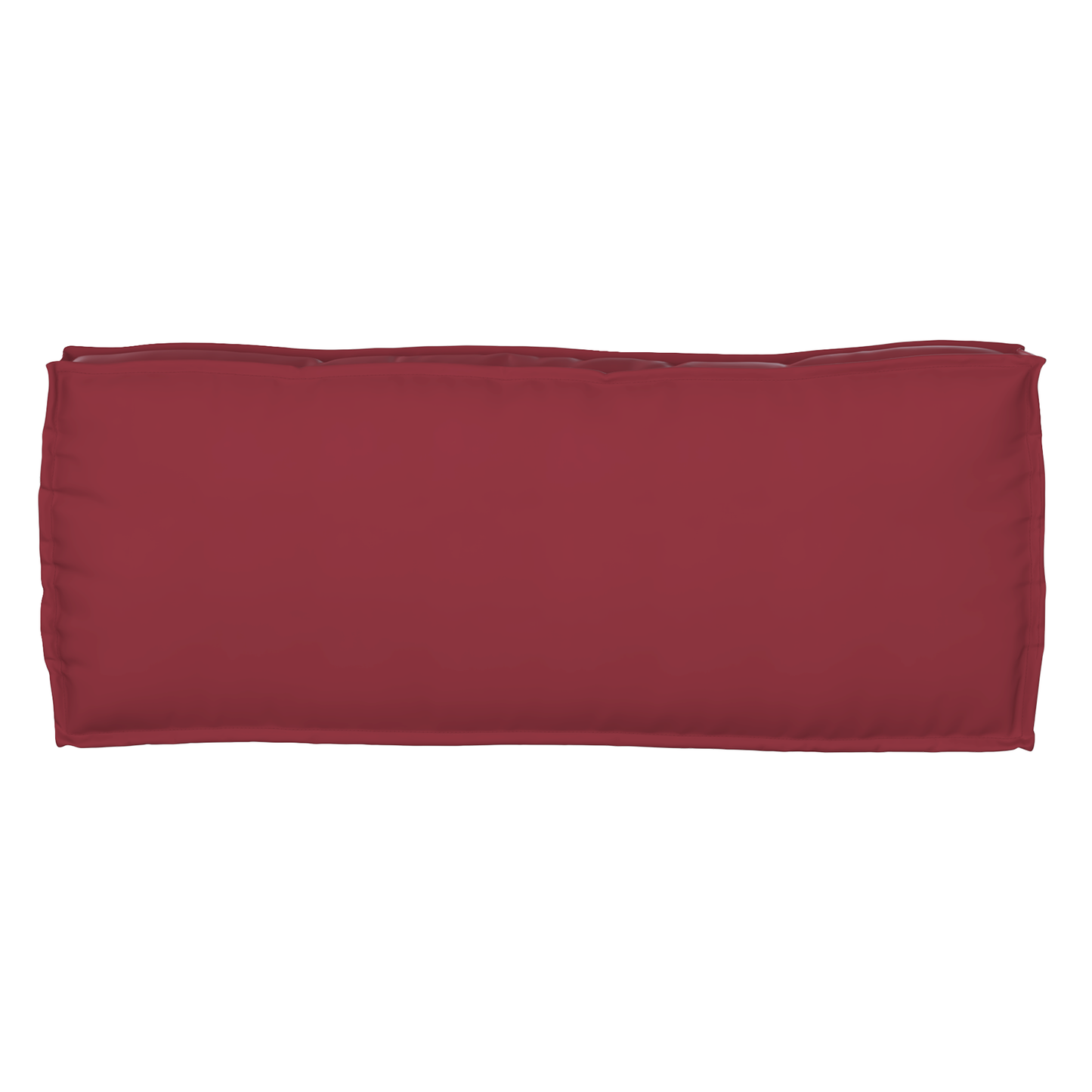 Sada polštářů na paletu 2 pcs vínová červená 100 x 40 x 8 cm