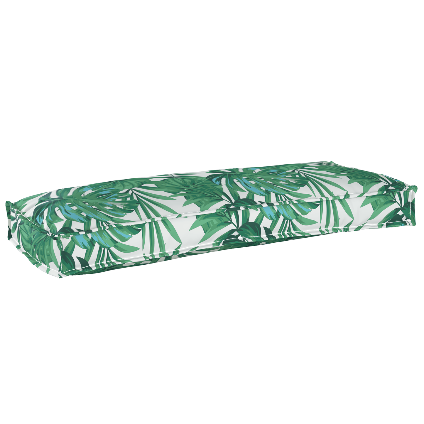 Sada polštářů na paletu 2 pcs Vzor listí 100 x 40 x 8 cm