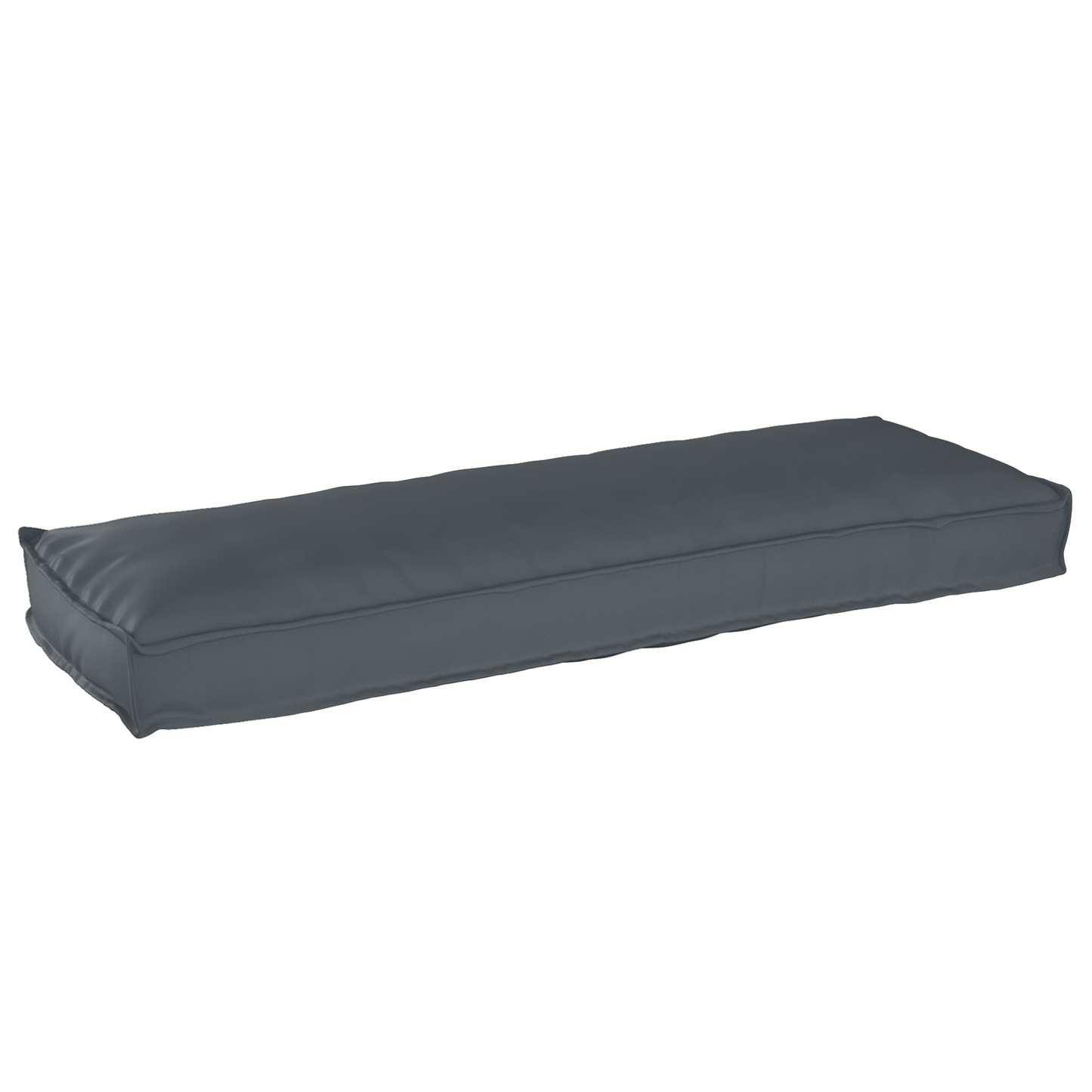Sada polštářů na paletu 2 pcs Antracit 120 x 40 x 8 cm