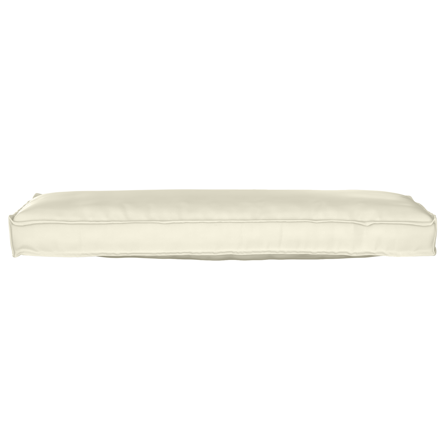 Sada polštářů na paletu 2 pcs Krémová 120 x 40 x 8 cm