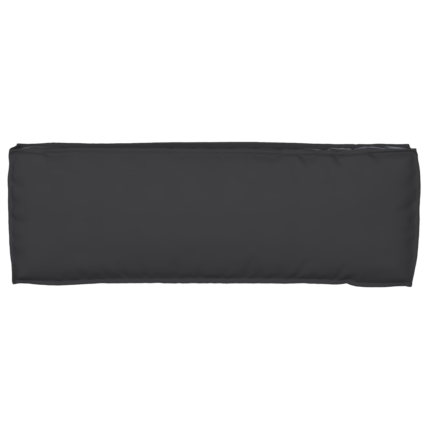 Sada polštářů na paletu 2 pcs Černá 120 x 40 x 8 cm