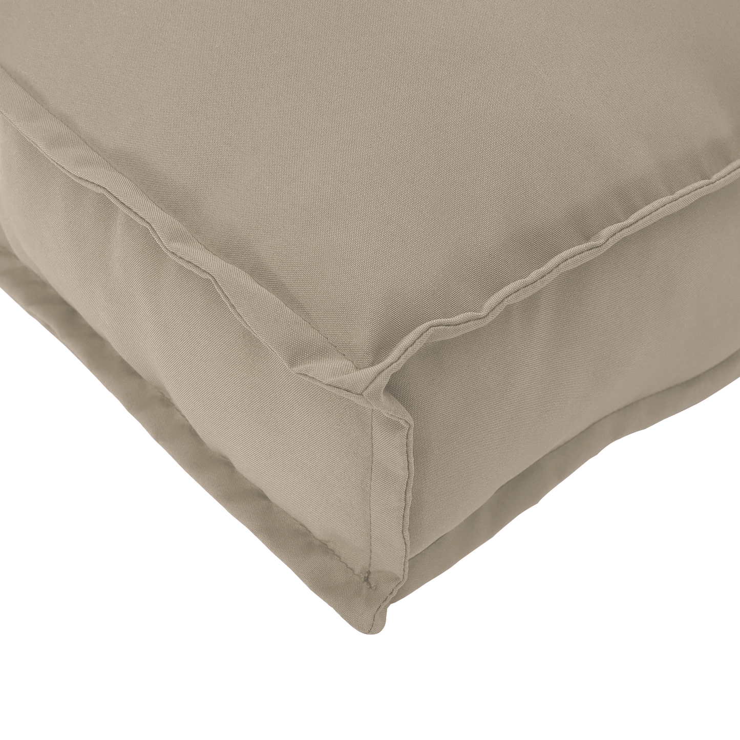 Sada polštářů na paletu 2 pcs Taupe 120 x 40 x 8 cm