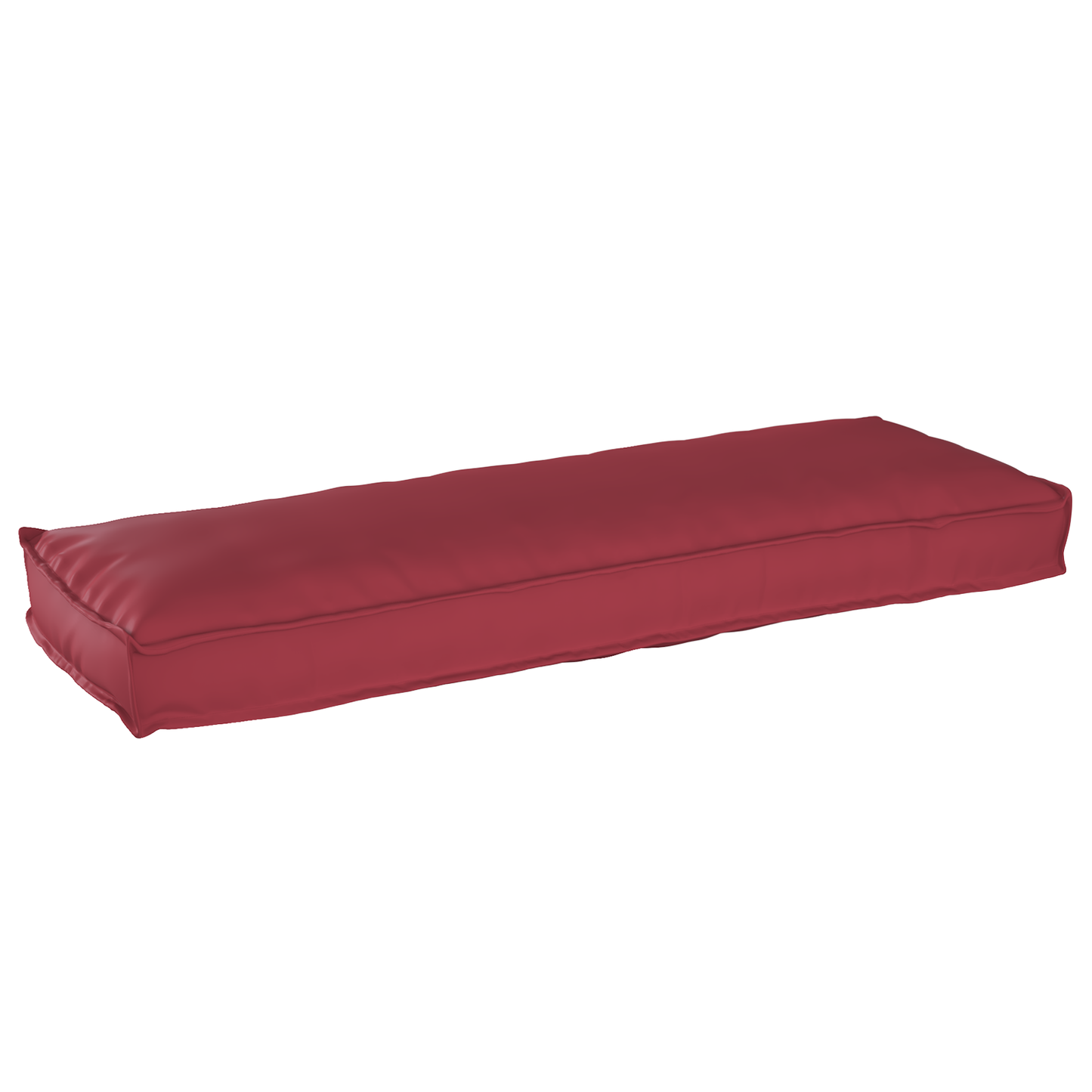 Sada polštářů na paletu 2 pcs vínová červená 120 x 40 x 8 cm