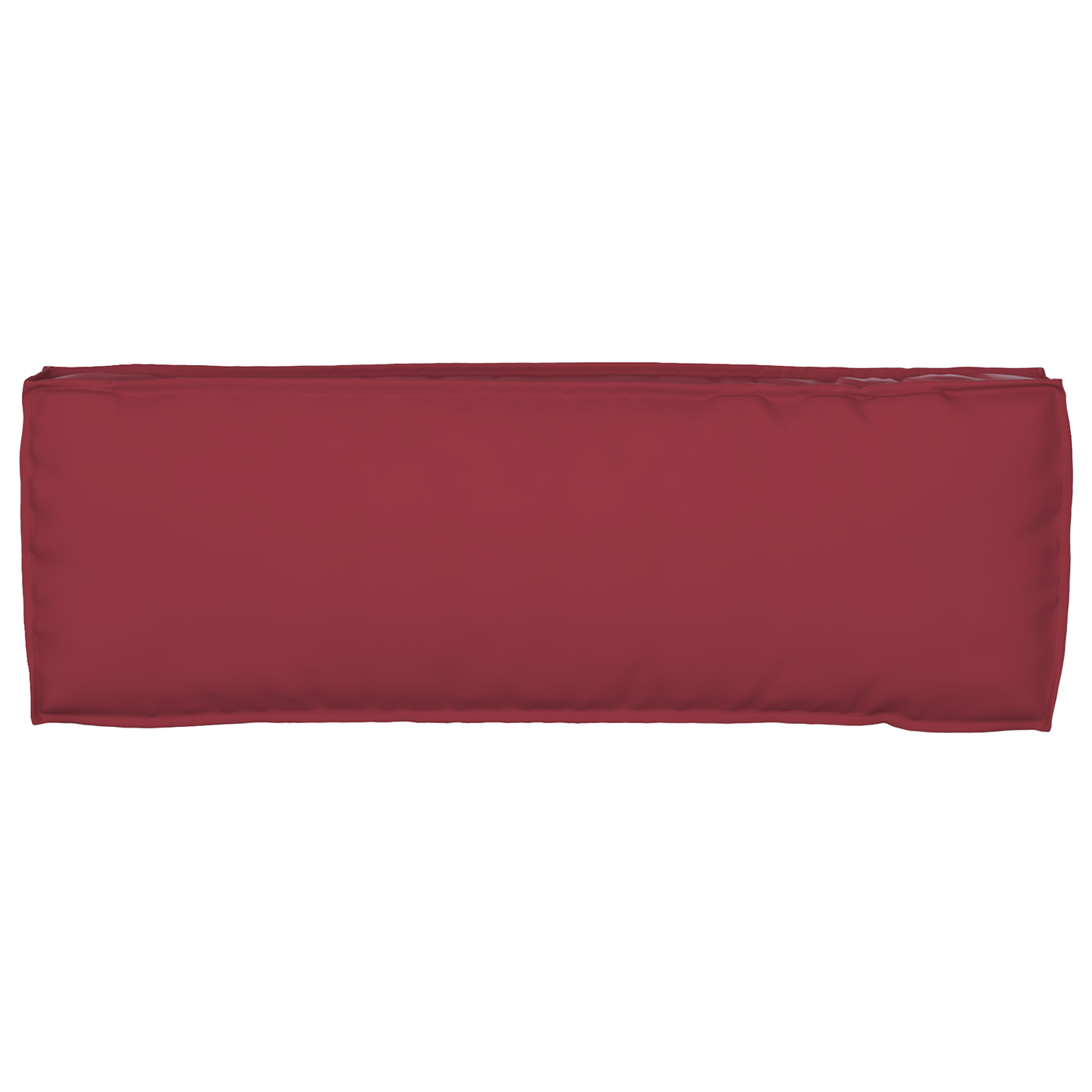 Sada polštářů na paletu 2 pcs vínová červená 120 x 40 x 8 cm