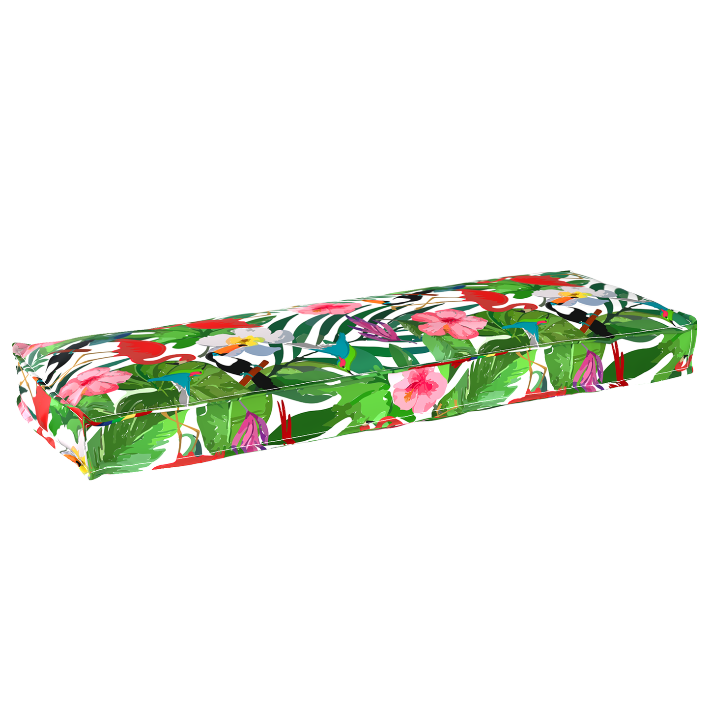Sada polštářů na paletu 2 pcs Tropická džungle 120 x 40 x 8 cm