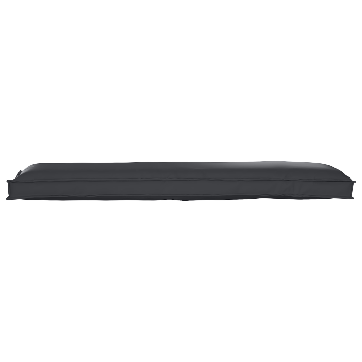 Sada polštářů na paletu 2 pcs Černá 150 x 40 x 8 cm textil