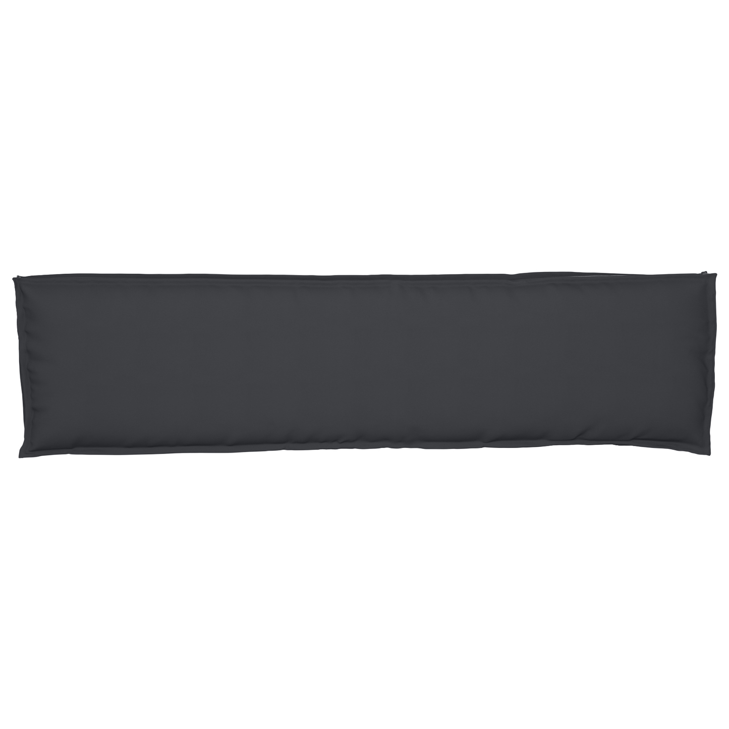 Sada polštářů na paletu 2 pcs Černá 150 x 40 x 8 cm textil